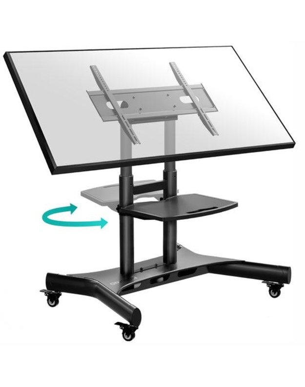 Mobilus televizoriaus stovas Onkron 50–83", juodas (TS1380-B)