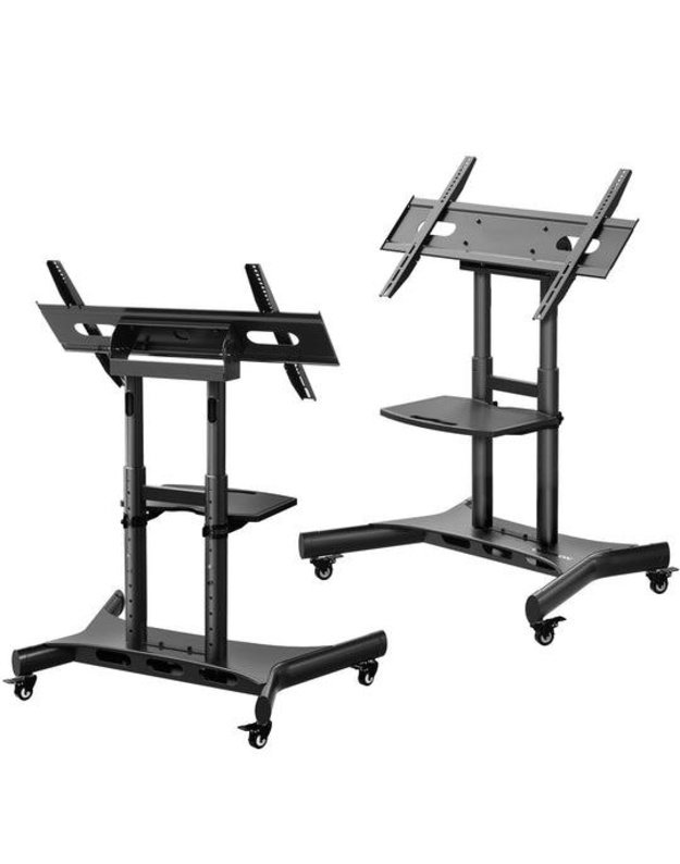 Mobilus televizoriaus stovas Onkron 50–83", juodas (TS1380-B)