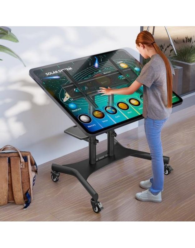 Mobilus televizoriaus stovas Onkron 50–83", juodas (TS1380-B)