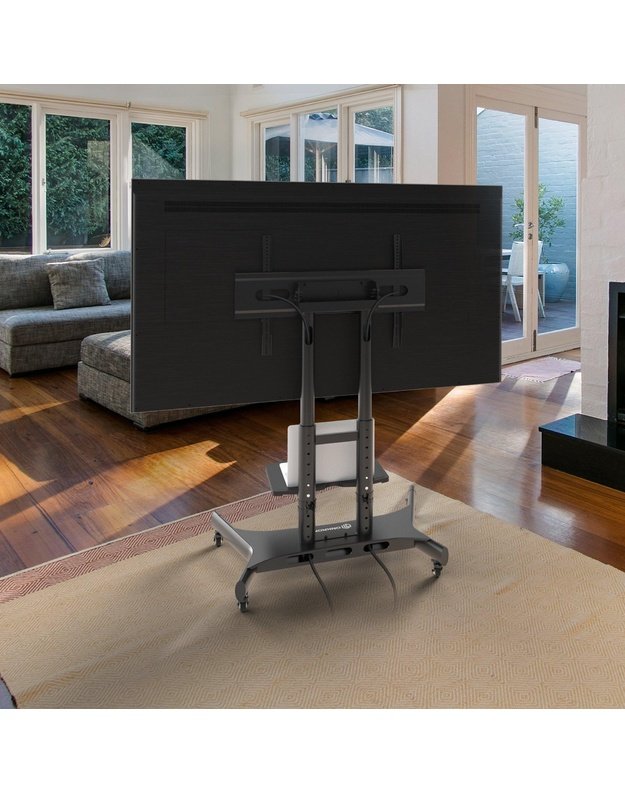 Mobilus televizoriaus stovas Onkron 50–83", juodas (TS1380-B)