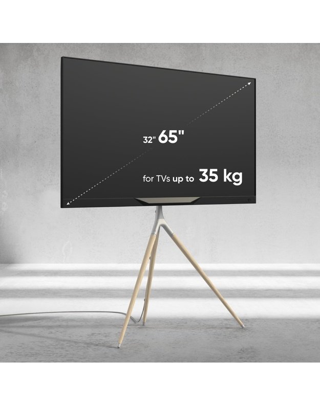 Grindinis TV stovas Onkron 32–65", baltas (TS1220-W)