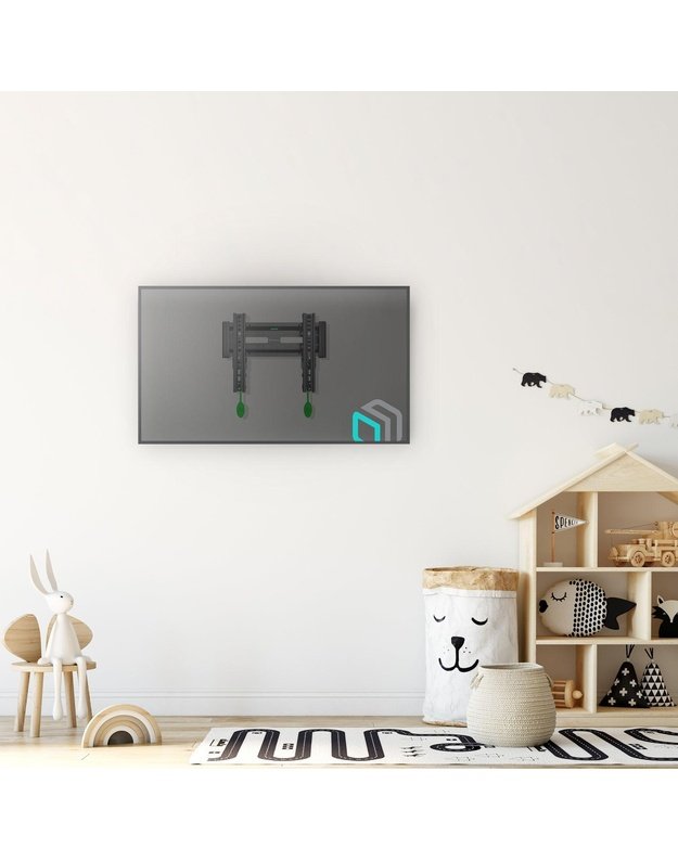 Sieninis TV laikiklis Onkron 17–43", juodas (TM4-B)