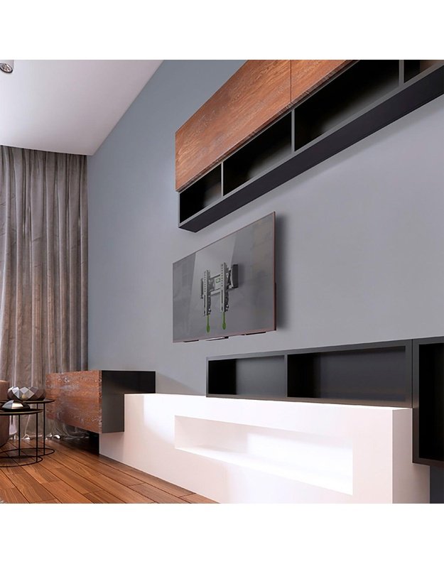 Sieninis TV laikiklis Onkron 17–43", juodas (TM4-B)