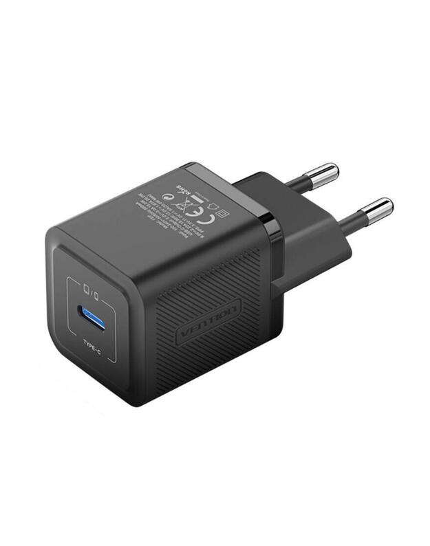 MOBILE CHARGER WALL 20W USB-C/1P BLACK FEPB0-EU VENTION