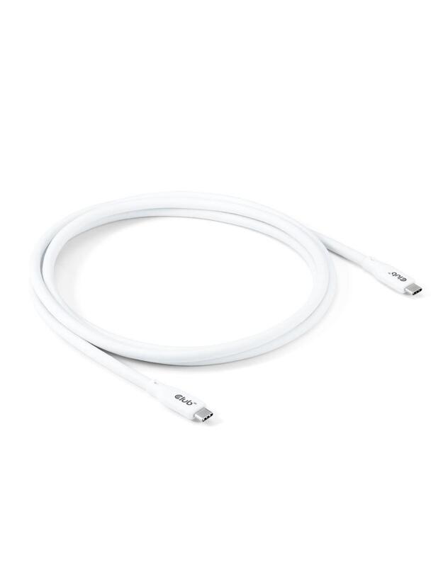 CABLE USB-C TO USB-C 2M/M/M WHITE CAC-3001 CLUB3D