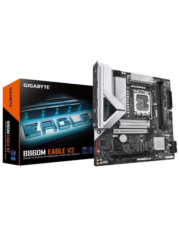 Mainboard|GIGABYTE|Intel B860 Express|LGA1851|Micro-ATX|Memory DDR5|Memory slots 2|B860MEAGLEV2