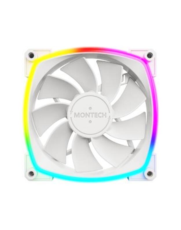 CASE FAN 120MM/RX120 PWM WHITE 3 IN 1 MONTECH