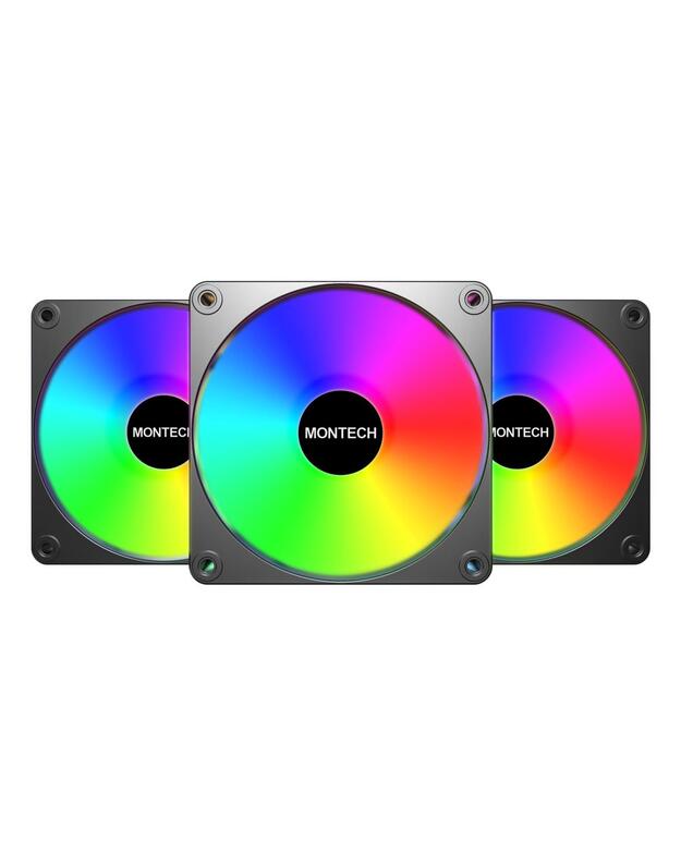 CASE FAN 120MM GF120 V2/ARGB PWM 3I1(B) MONTECH