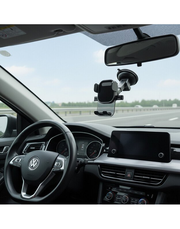 Automobilinis telefono laikiklis US ABH-376, juodas 1