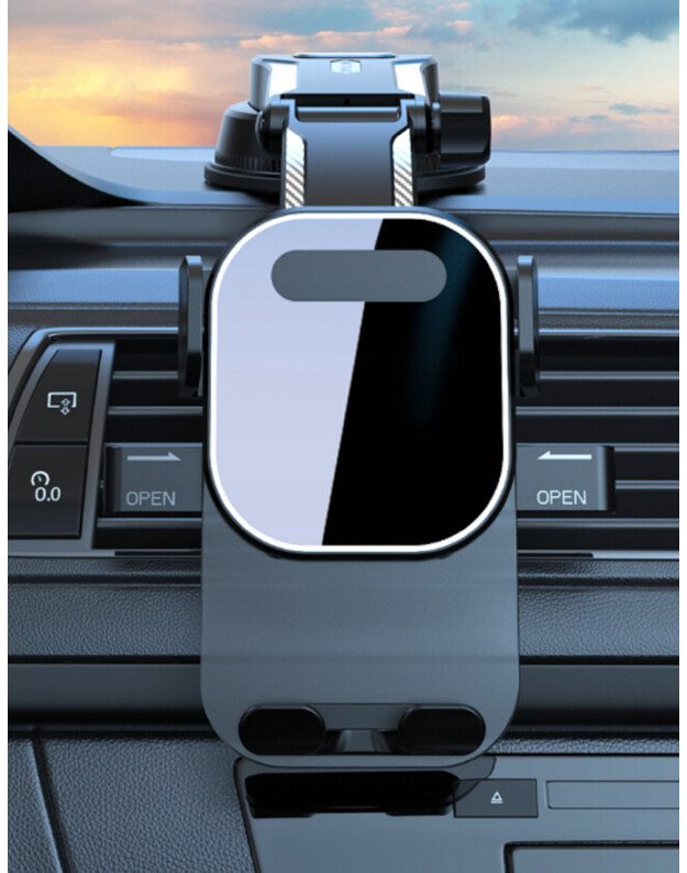 Automobilinis telefono laikiklis US ABH-376, juodas 3