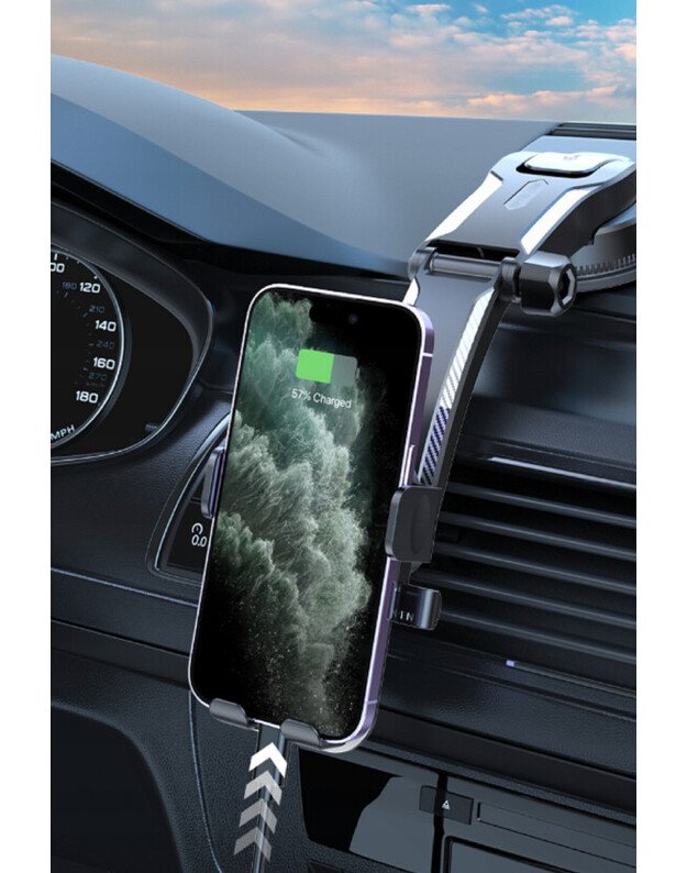 Automobilinis telefono laikiklis US ABH-376, juodas 4