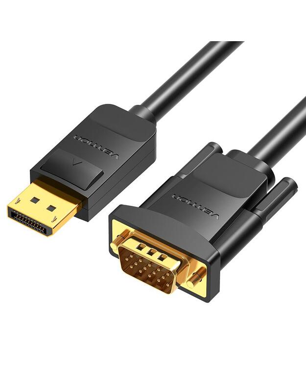 CABLE DP TO VGA 2M/BLACK HBLBH VENTION