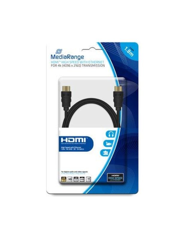 CABLE HDMI-HDMI 1.8M/MRCS156 MEDIARANGE