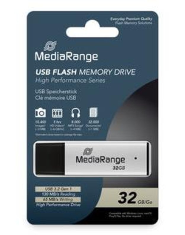 USB atmintukas MediaRange USB 3.2 32GB (MR1900)
