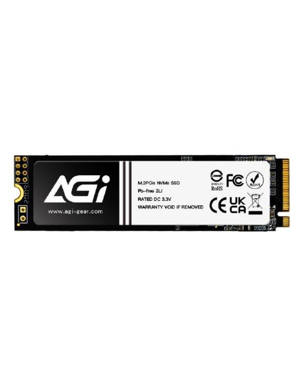 SSD|AGI TECHNOLOGY|600xTBW rating|MTBF 1600000 h|Read speed 3200 MB/s|Write speed 1700 MB/s|NVMe Yes|PCI Express 3.0|M.2|1000 GB|AGI1T0GIMAI298-CB