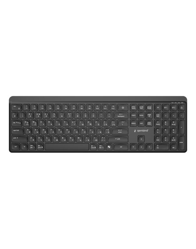 KEYBOARD WRL SLIM BT CYRILLIC/KB-WPS-03-CYRL GEMBIRD