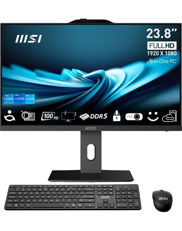 Monoblock PC|MSI|AP241P 14M|PRO|CPU Intel|Intel&reg; CoreT i5|i5-14400|RAM 16 GB|DDR5-SDRAM|Screen 23.8  |1920 x 1080 pixels|Storage 512 GB|SSDs 512 GB|Not available|On-board graphics Yes|Intel UHD Graphics 730|Black|PROAP242P14M-649XEU