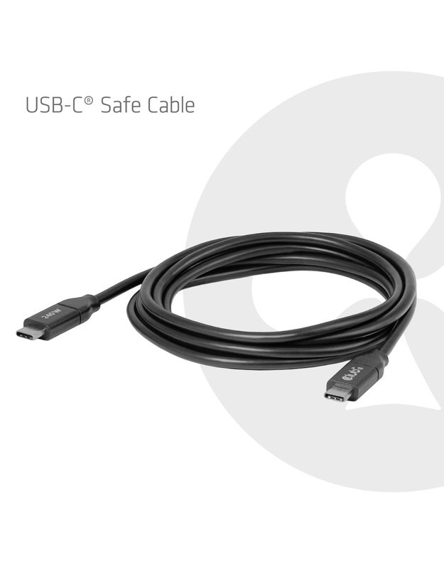 Kabelis Club3D USB-C, 2 m (CAC-2506)