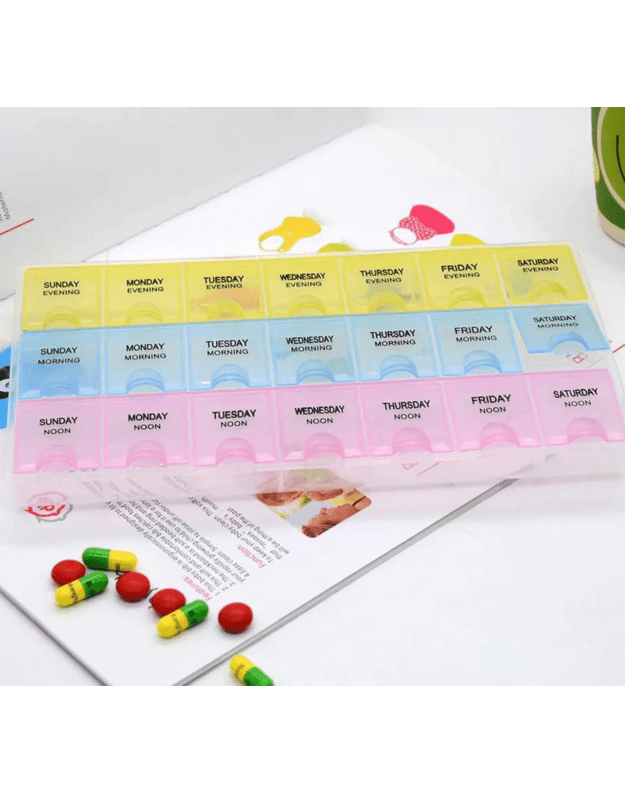 Daugiaspalvė vaistų dėžutė savaitei