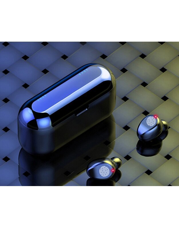 Belaidės Ausinės True Wireless Headset BT5.1 F9, juodos 6