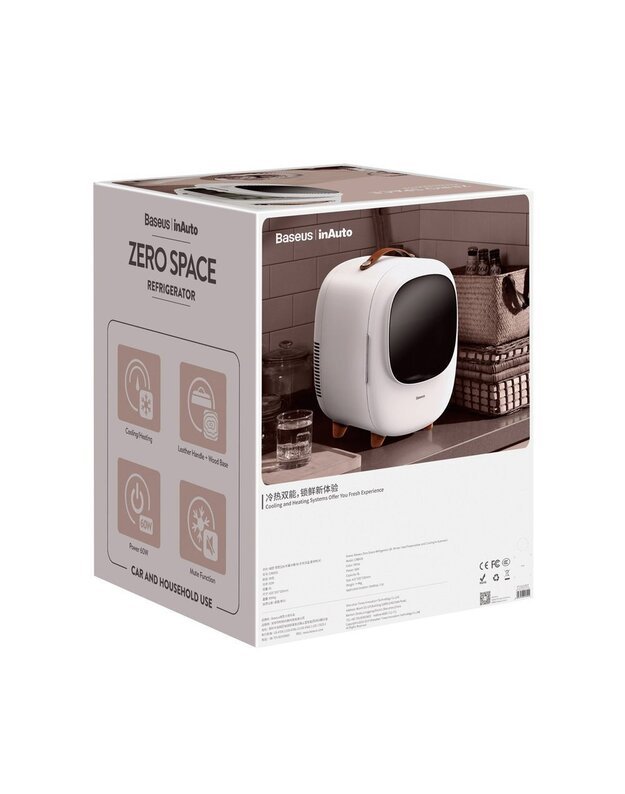 Baseus Zero Space automobilinis šaldytuvas su šaldymo / šildymo funkcija, 8l 220V EU / 12V 18