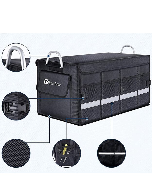 Joyroom Edor Reco automobilinis krepšys daiktams, juodas 2