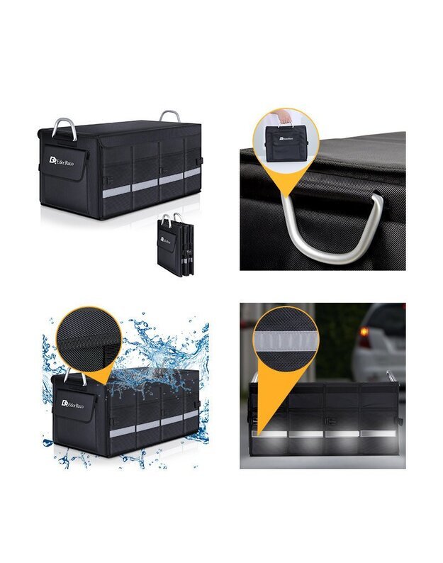 Joyroom Edor Reco automobilinis krepšys daiktams, juodas 1