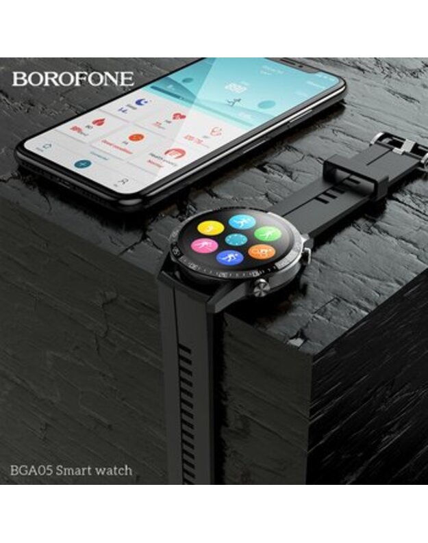 Išmanusis laikrodis Borofone BGA05, juodas 4