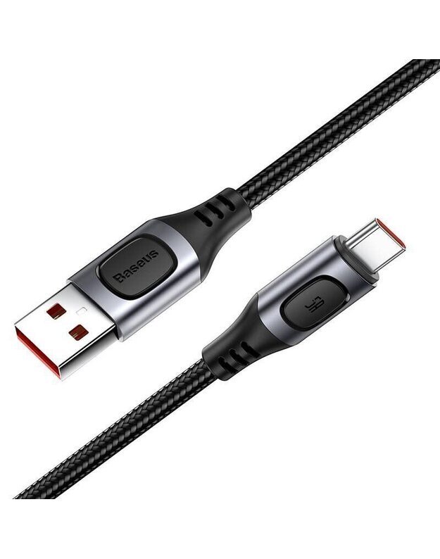 GREITO ĮKROVIMO KABELIS BASEUS USB laidas su USB Type-C CATSS-B0G, 5A, 2m, juodas   2