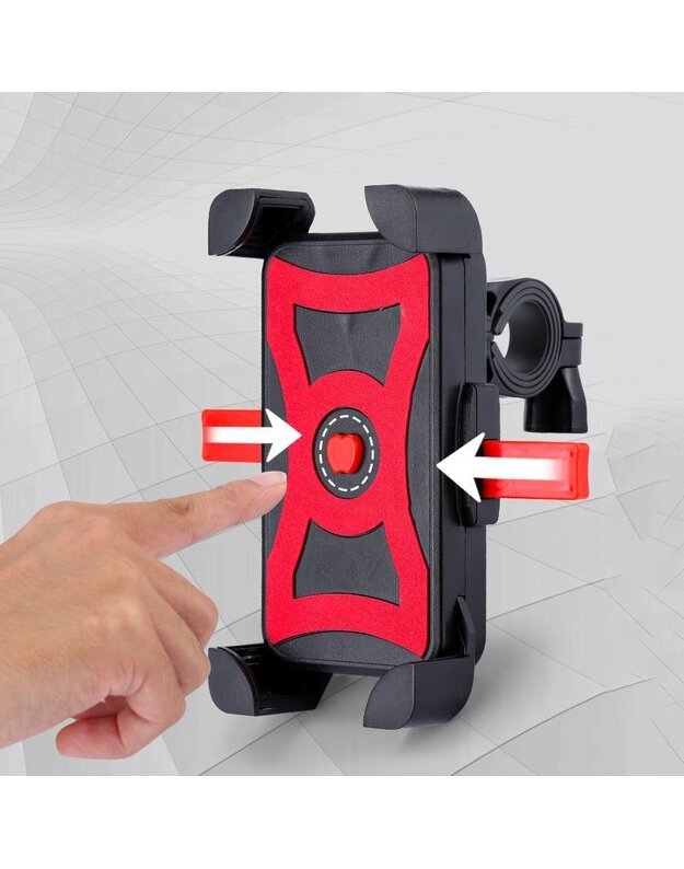 Telefono laikiklis ant dviračio vairo CD-368 360, juodas 14