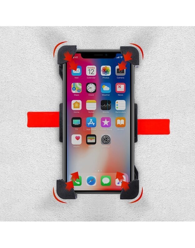 Telefono laikiklis ant dviračio vairo CD-368 360, juodas 7