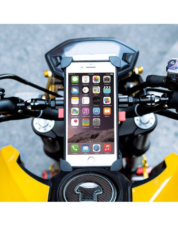 Telefono laikiklis ant dviračio vairo CD-368 360, juodas 6