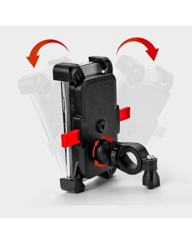 Telefono laikiklis ant dviračio vairo CD-368 360, juodas 3