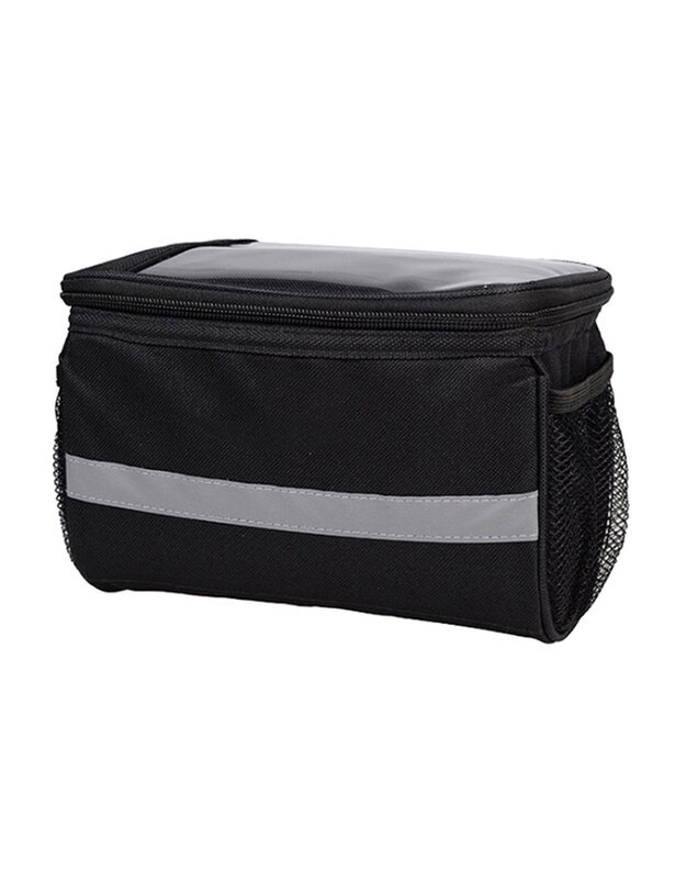 Talpus dviračio vairo krepšys,  juodas 4