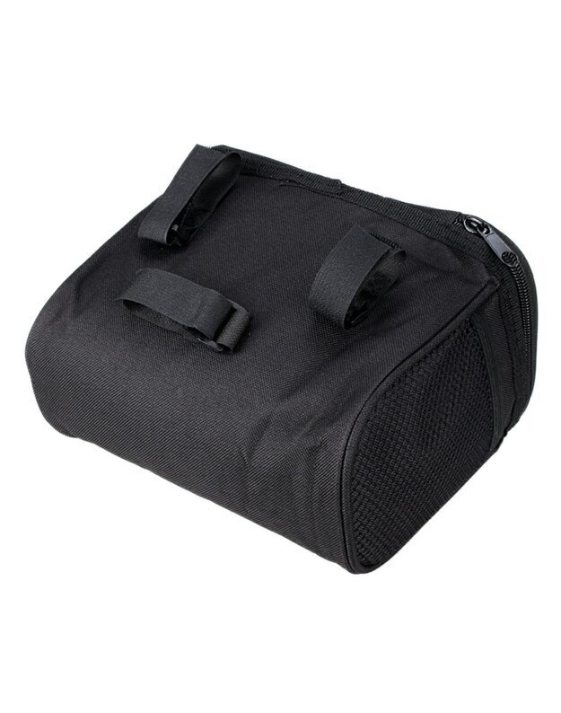 Talpus dviračio vairo krepšys,  juodas 1