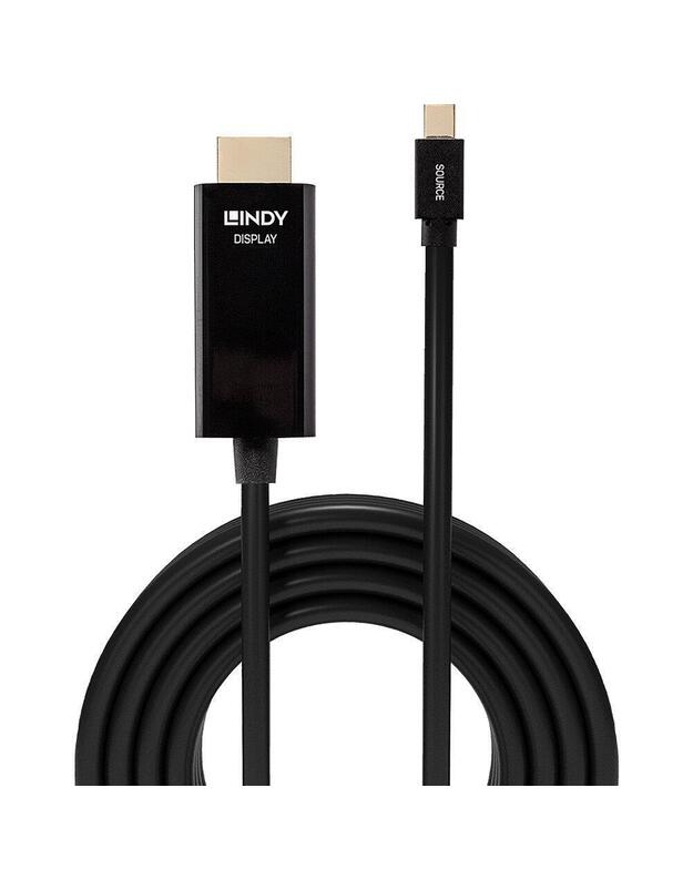 KABELIS MINI DP Į HDMI 3M/36928 LINDY
