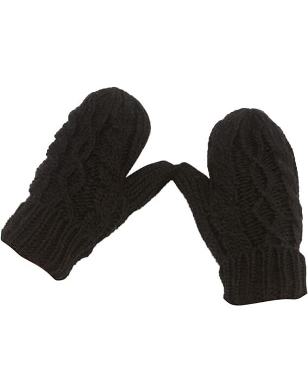 Kumštinės žieminės pirštinės C123080016-6, juodos 1