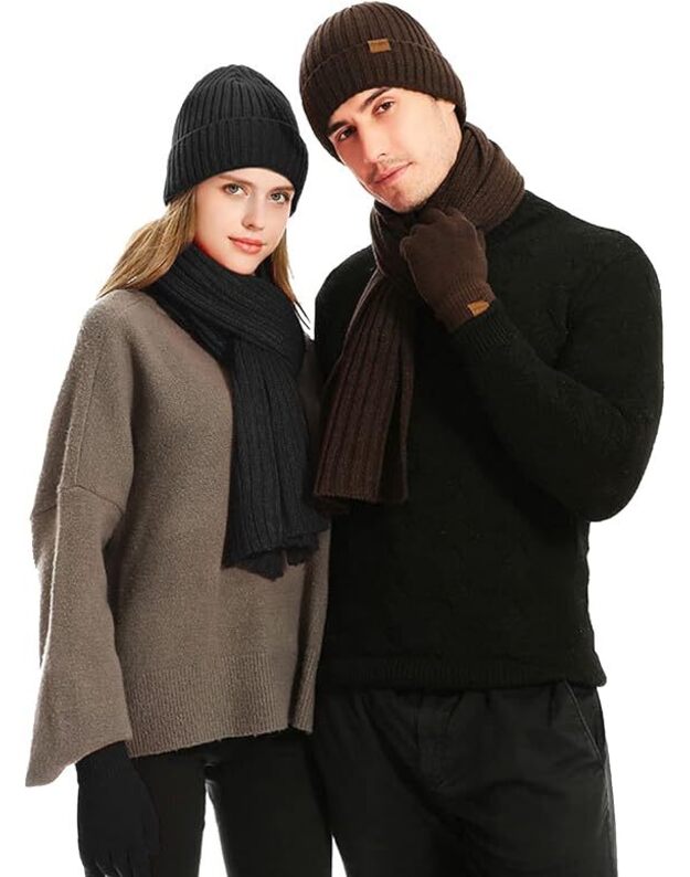 Žiemos rinkinys (pirštinės, šalikas, kepurė) M1211042, juoda 1