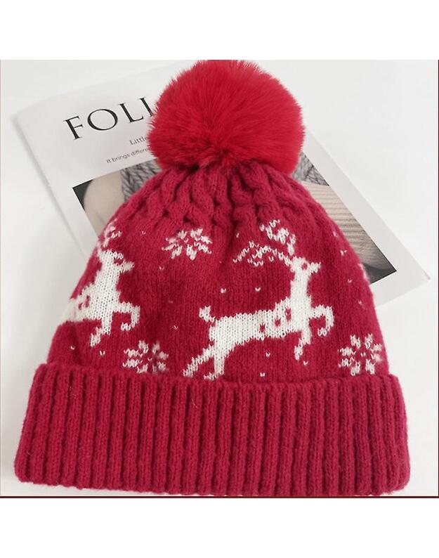 Žiemos rinkinys (pirštinės, šalikas, kepurė) M108001, raudonas 2