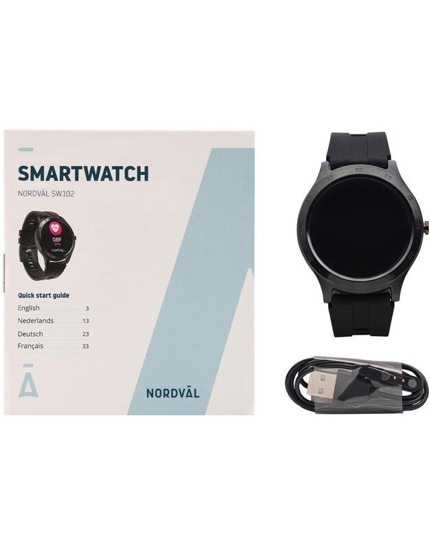 Išmanusis laikrodis Nordval SW102B, juodas 3