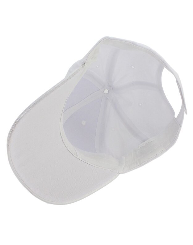 RGB LED beisbolo kepurė su snapeliu, balta 2