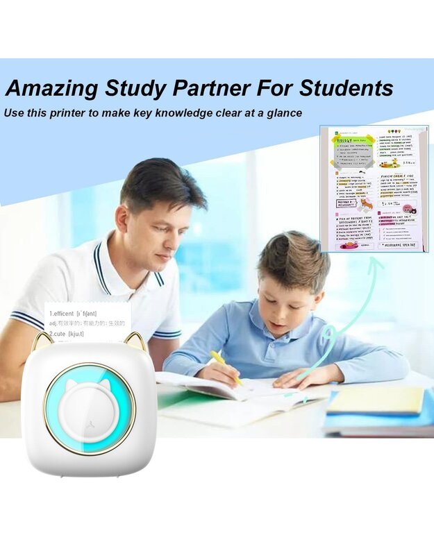 Термопринтер Cat Mini Printer Kids