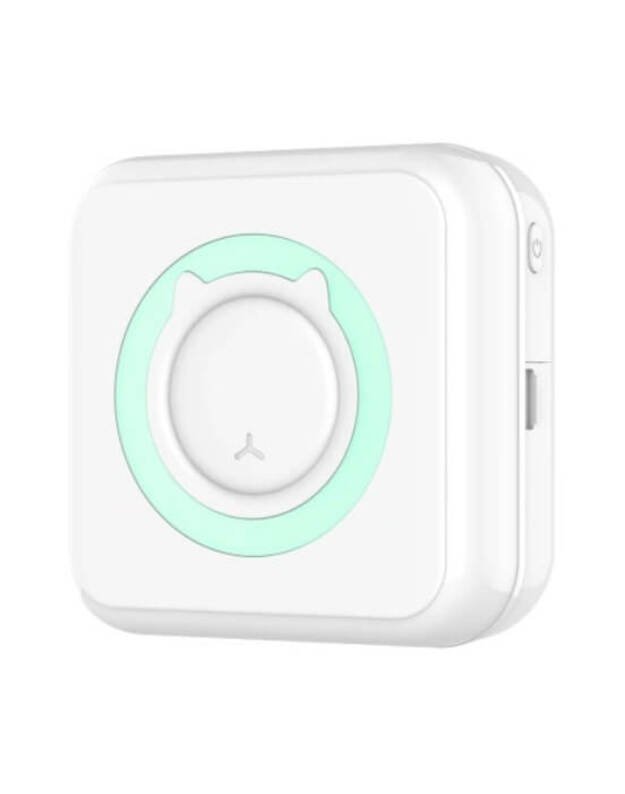 Cat Mini Printer Портативный термопринтер для детей, синий