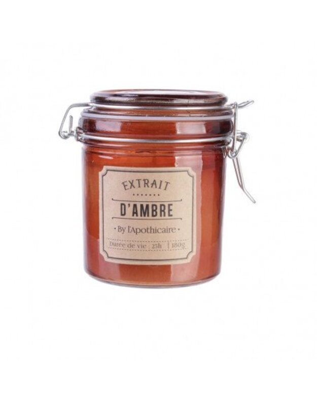 Ароматическая свеча в стеклянной банке Amber, 1 шт.