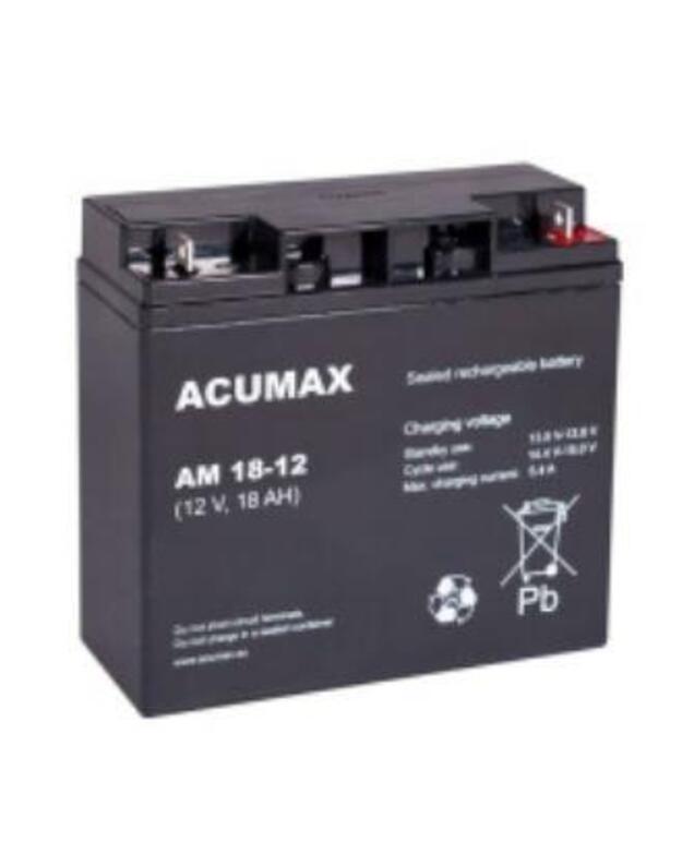 BATTERY 12V 18AH VRLA/AM18-12 ACUMAX EMU