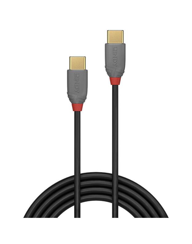 CABLE USB2 TYPE C 1M/ANTHRA 36871 LINDY