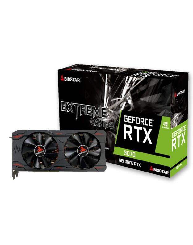 Graphics Card|BIOSTAR|NVIDIA GeForce RTX 3070|8 GB|GDDR6|256 bit|PCIE 4.0 16x|GPU 1500 MHz|Dual Slot Fansink|1xHDMI|3xDisplayPort|VN3706RM82