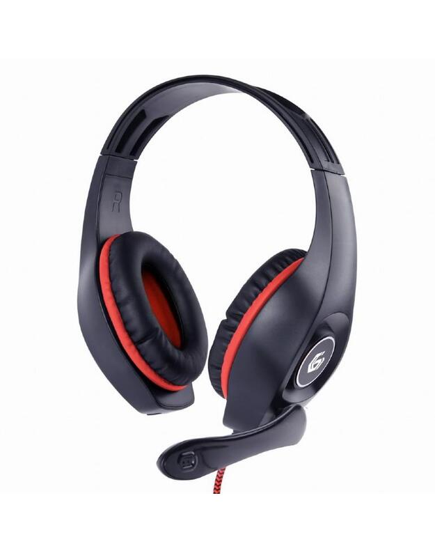 HEADSET GAMING/RED/BLACK GHS-05-R GEMBIRD