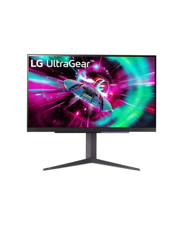 LCD Monitor|LG|27GR93U-B|27 |Gaming/4K|Panel IPS|3840x2160|16:9|144Hz|Matte|1 ms|Pivot|Height adjustable|Tilt|27GR93U-B