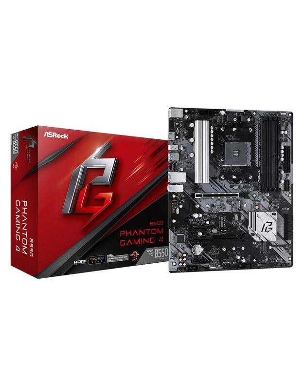 Mainboard|ASROCK|AMD B550|SAM4|ATX|2xPCI-Express 3.0 1x|1xPCI-Express 3.0 4x|2xM.2|1xPCI-Express 4.0 16x|Memory DDR4|Memory slots 4|1xHDMI|2xAudio-In|1xAudio-Out|6xUSB 3.2|1xPS/2|1xRJ45|B550PHANTOMGAMING4